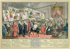 スチュワードのトーレデボンの邸宅の裁判所、パブ。 1820 作： Theodore Lane